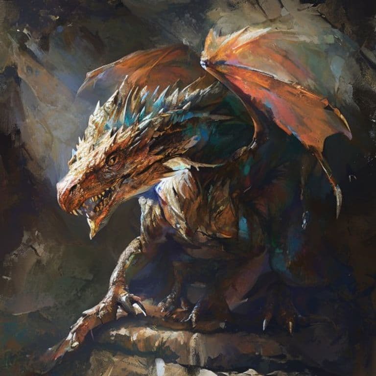 Pseudodragon — fantasy monster illustration