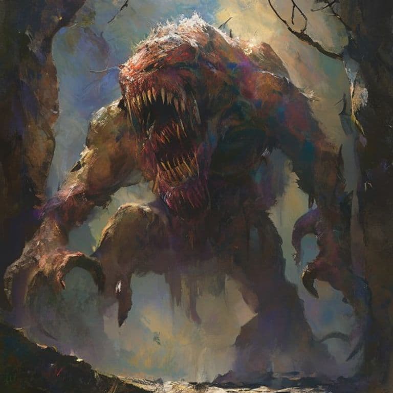 Malmbjorn — fantasy monster illustration