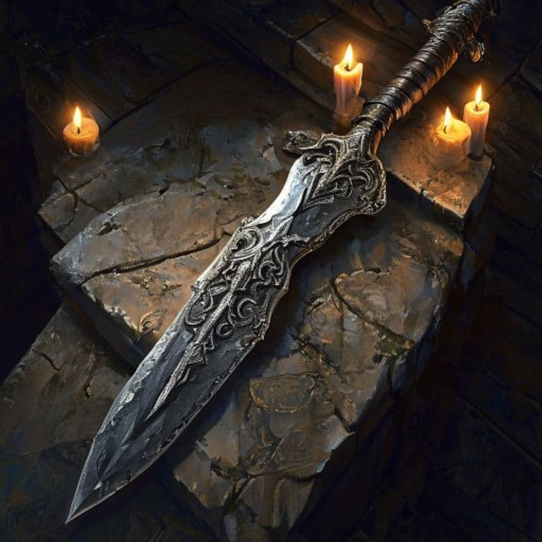 Scimitar of Speed — fantasy item illustration