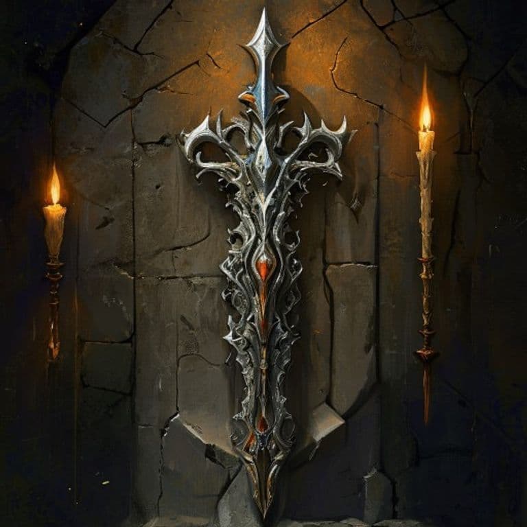 Standard of Divinity — fantasy item illustration. Standard of Divinity is a magic item (weapon) of rare rarity.