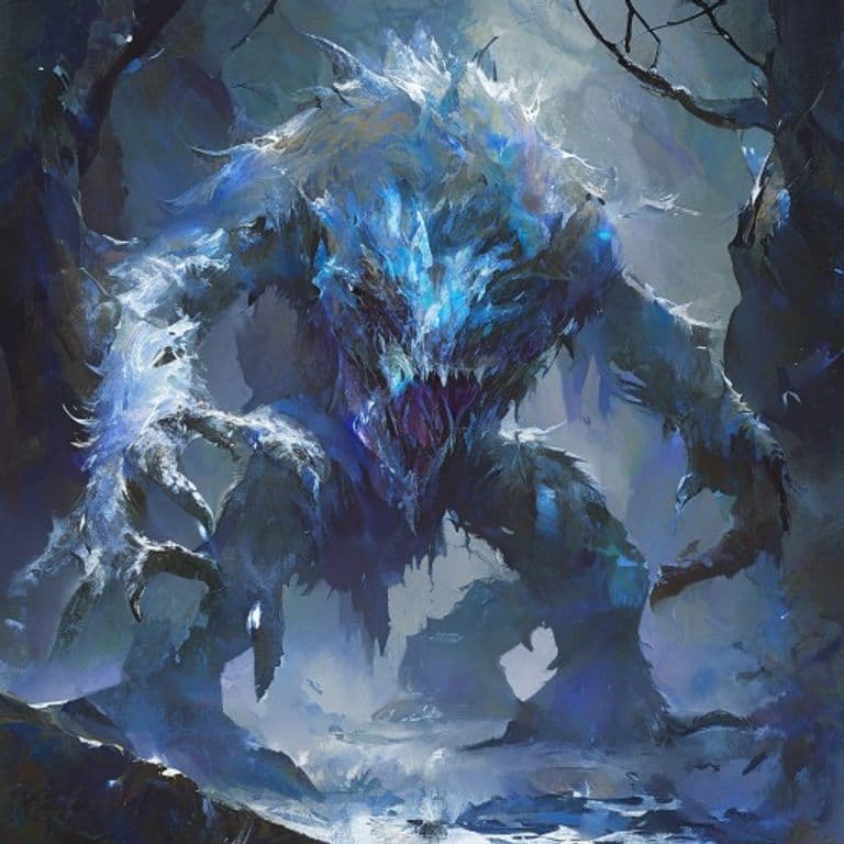 Ice Bogie — fantasy monster illustration