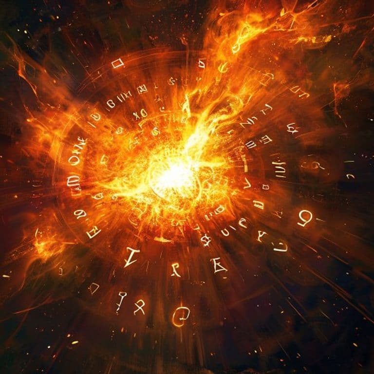 Eruption — fantasy spell effect illustration. Eruption is a 9th-level conjuration available to Druid, Wizard.