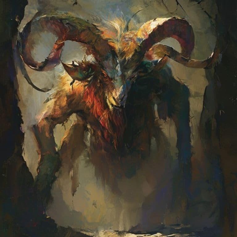 Ibexian — fantasy monster illustration