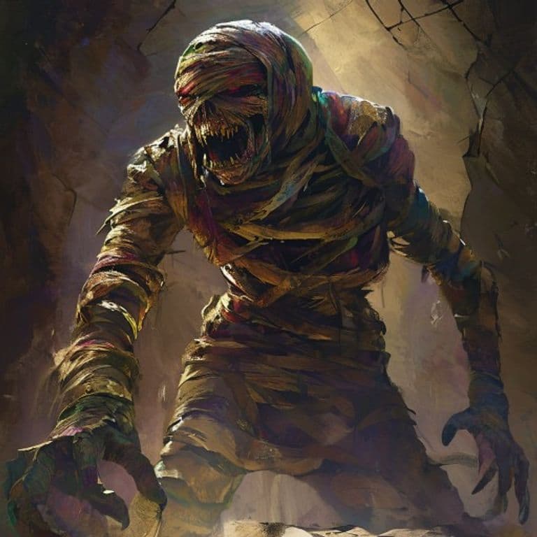 Mummy — fantasy monster illustration