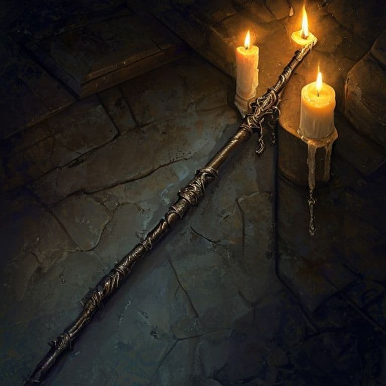 Wand of Drowning — fantasy item illustration. Wand of Drowning is a magic item (wand) of very rare rarity.