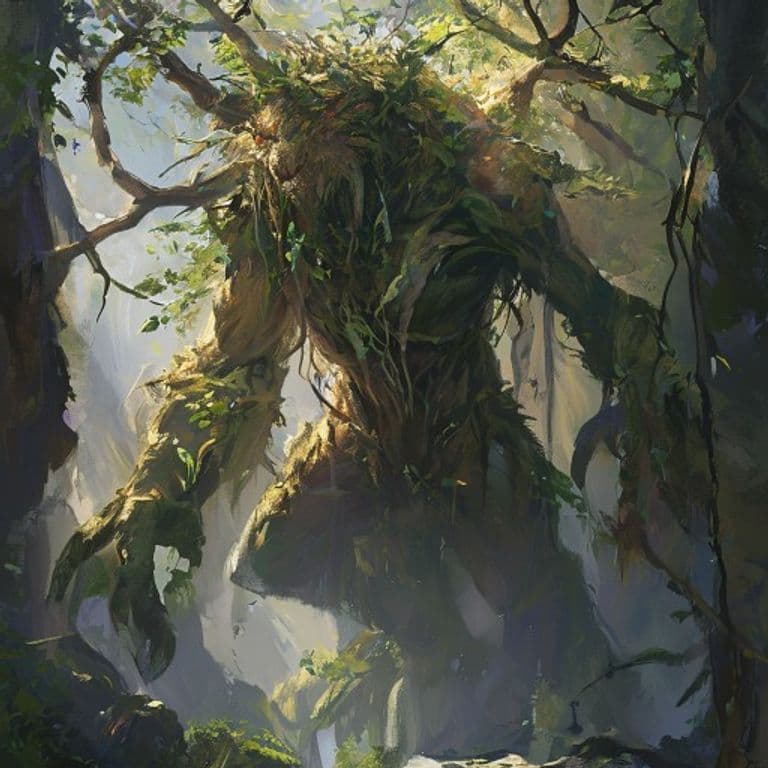 Mountain Dryad — fantasy monster illustration
