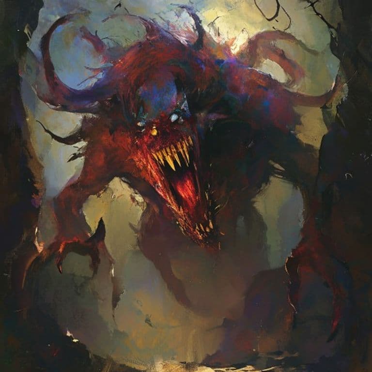 Nightmare — fantasy monster illustration