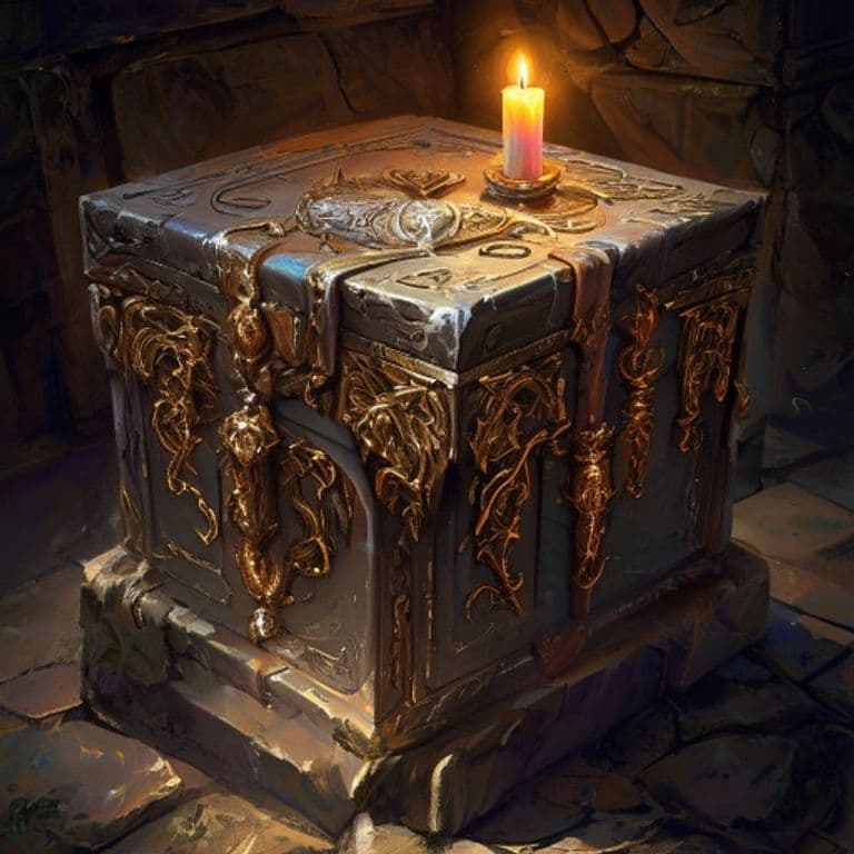 Box of Secrets — fantasy item illustration. Box of Secrets is a magic item (wondrous item) of rare rarity.