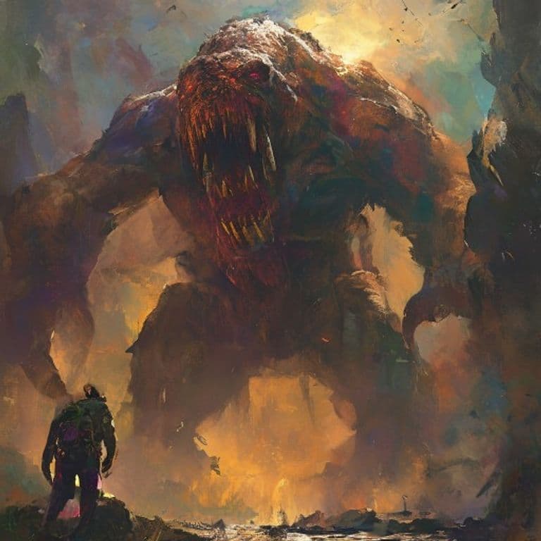 Cacus Giant — fantasy monster illustration