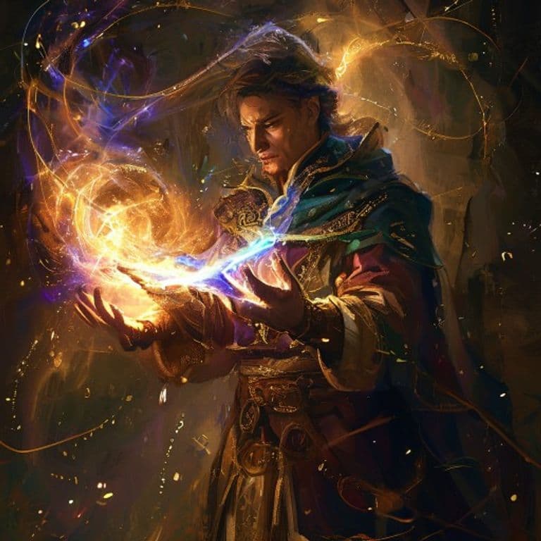 Guest of Honor — fantasy spell effect illustration. Guest of Honor is a 1st-level enchantment available to Bard, Wizard.