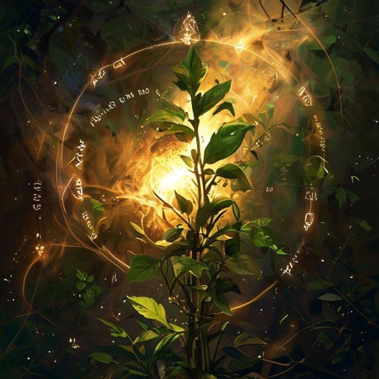 Plant Growth — fantasy spell effect illustration. Plant Growth is a 3rd-level transmutation available to Bard, Cleric, Druid, Paladin, Ranger, Warlock.