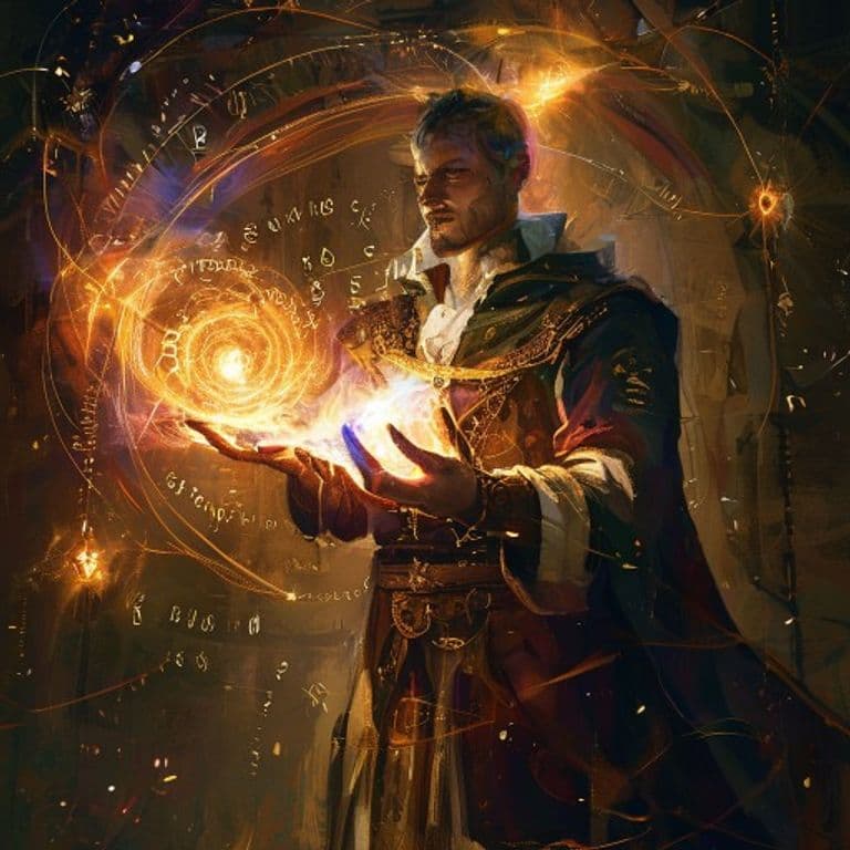 Hematomancy — fantasy spell effect illustration. Hematomancy is a 3rd-level divination available to Cleric, Sorcerer, Wizard.