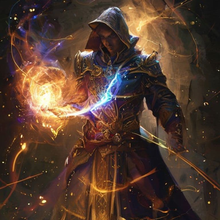 Mage Armor — fantasy spell effect illustration. Mage Armor is a 1st-level abjuration available to Sorcerer, Wizard.