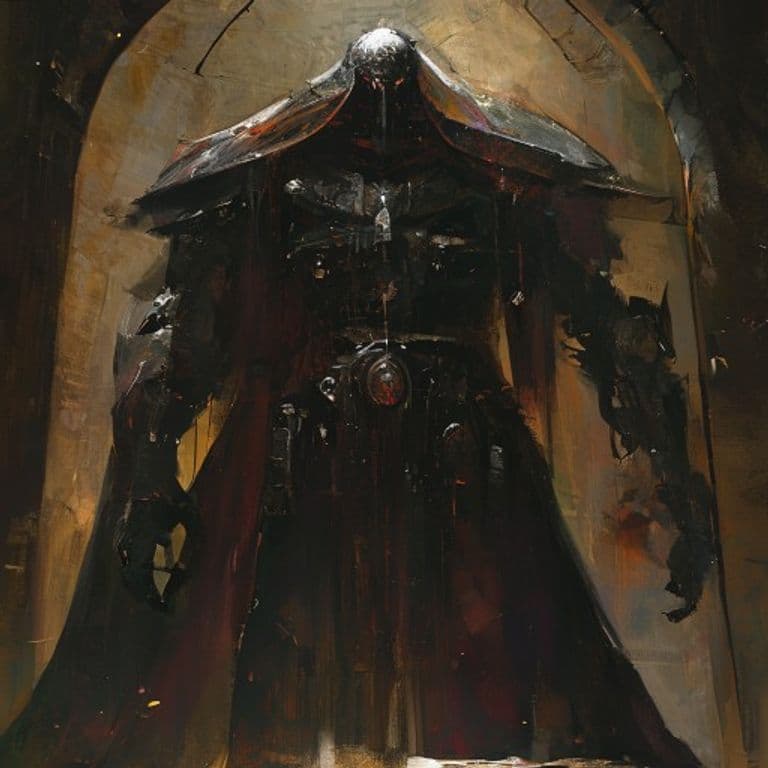 Onyx Magistrate — fantasy monster illustration. Onyx Magistrate is a large construct (Challenge Rating 8).