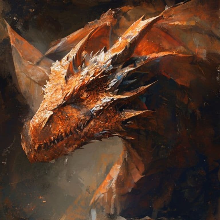 Copper Dragon Wyrmling — fantasy monster illustration. Copper Dragon Wyrmling is a medium dragon (Challenge Rating 1).