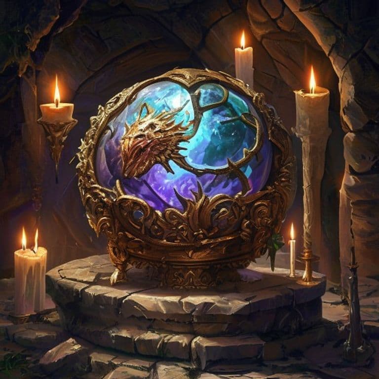 Orb of Dragonkind — fantasy item illustration