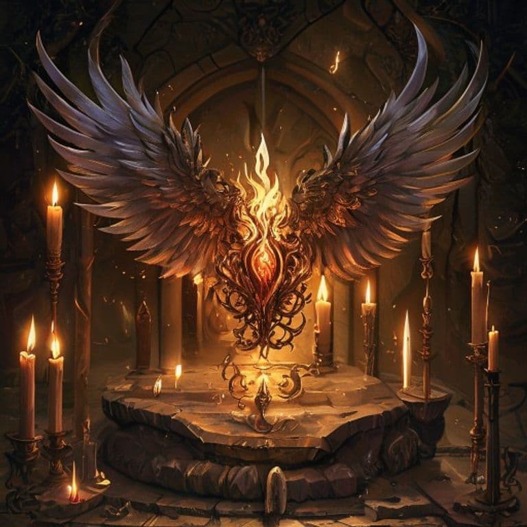 Phoenix Ember — fantasy item illustration