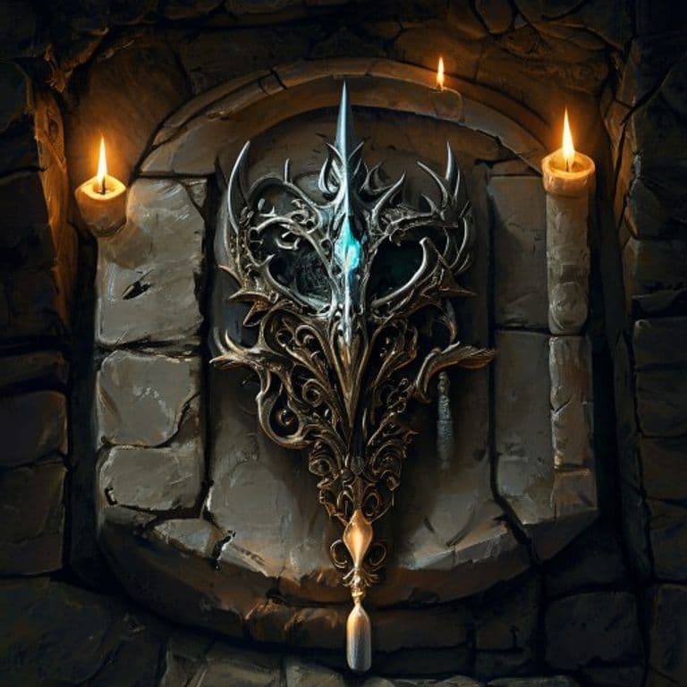Shadowhound's Muzzle — fantasy item illustration