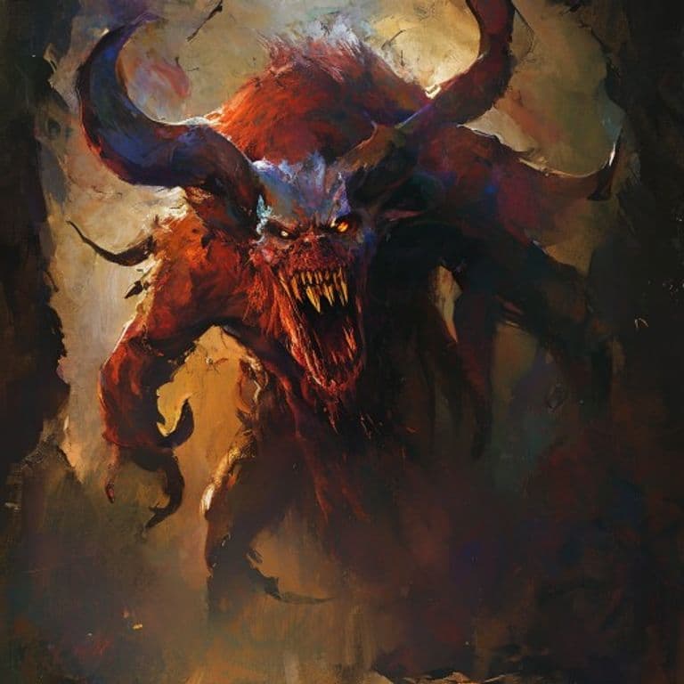 Hezrou — fantasy monster illustration