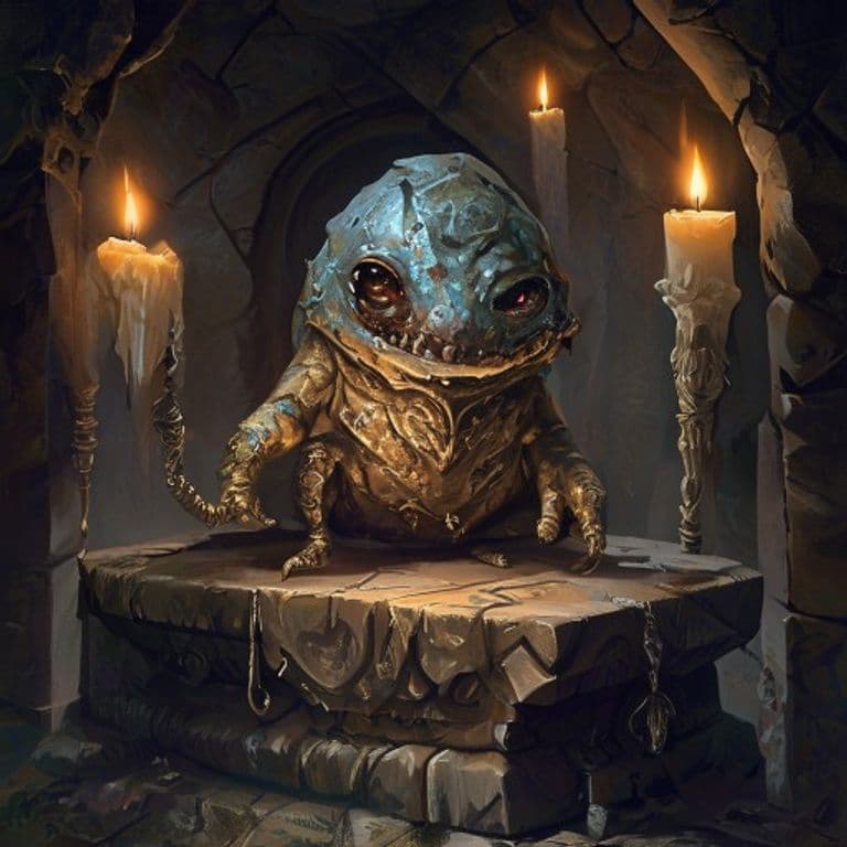 Hungry Quasit — fantasy item illustration