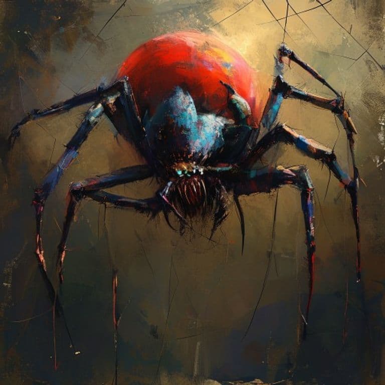 Balloon Spider — fantasy monster illustration. Balloon Spider is a medium beast (Challenge Rating 1).