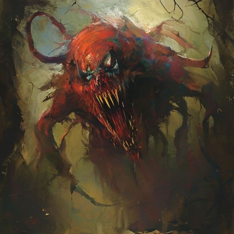 Ghast of Leng — fantasy monster illustration. Ghast of Leng is a large aberration (Challenge Rating 3).