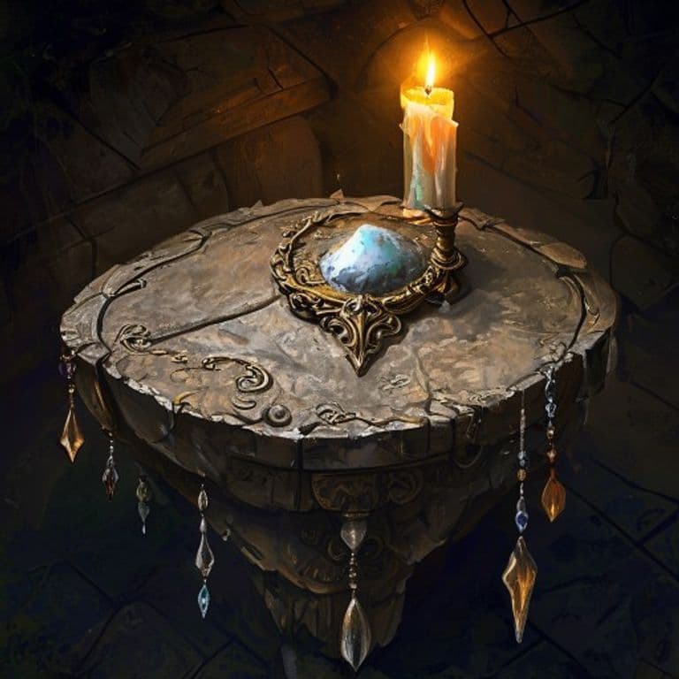 Flood Charm — fantasy item illustration