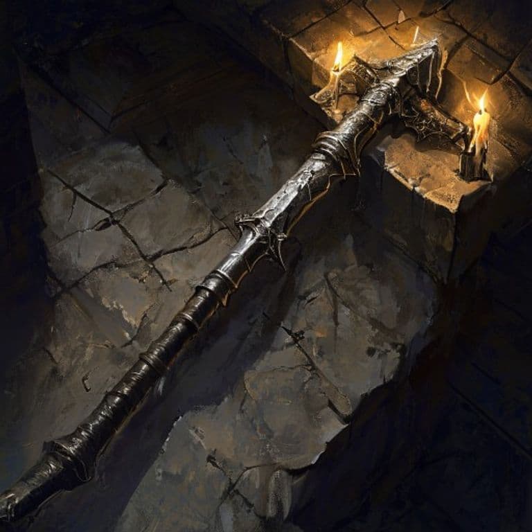 Mace of Disruption — fantasy item illustration