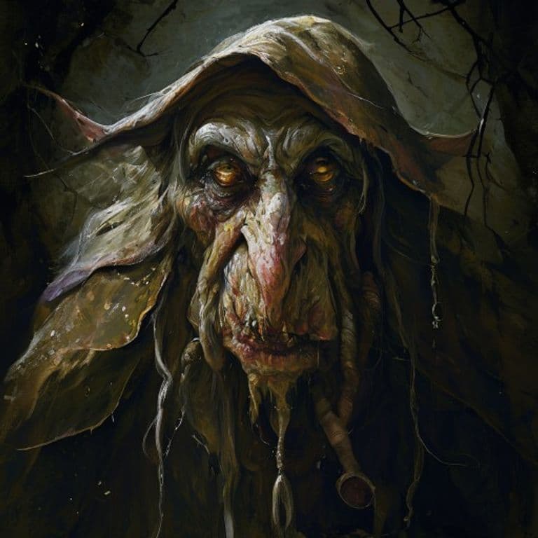 Hag, Brine — fantasy monster illustration. Hag, Brine is a medium fey (Challenge Rating 9).