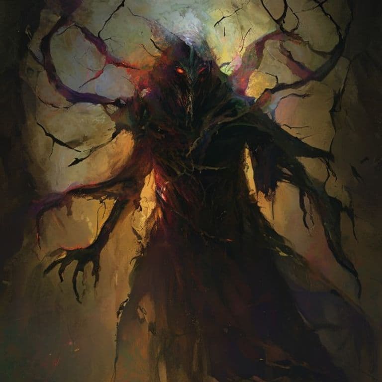Plague Spirit — fantasy monster illustration. Plague Spirit is a medium fey (Challenge Rating 9).