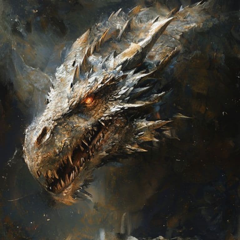Ancient Silver Dragon — fantasy monster illustration. Ancient Silver Dragon is a gargantuan dragon (Challenge Rating 20).
