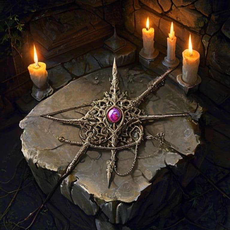 Protean Needlepoint — fantasy item illustration