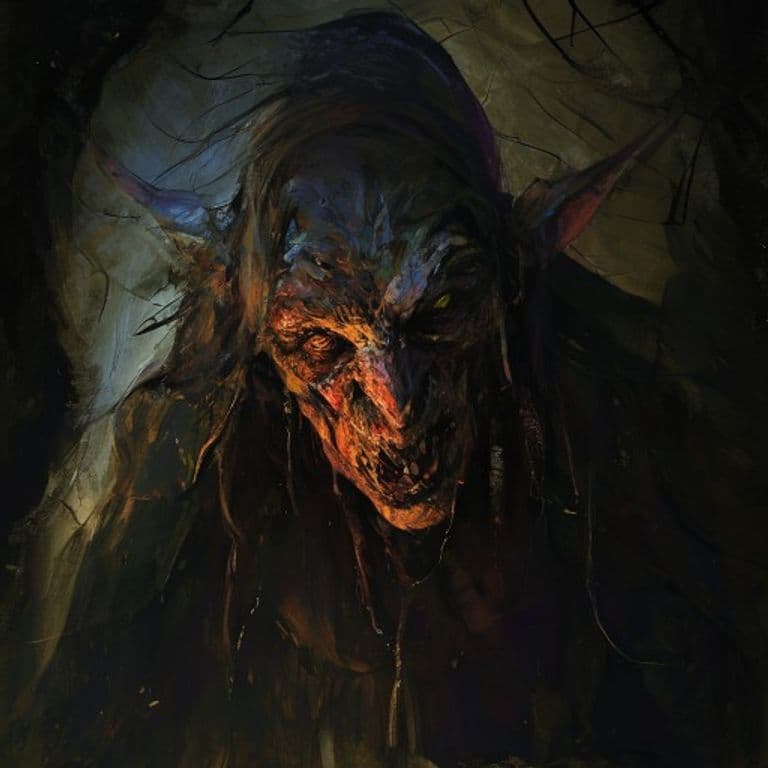 Night Hag — fantasy monster illustration. Night Hag is a medium fiend (Challenge Rating 5).