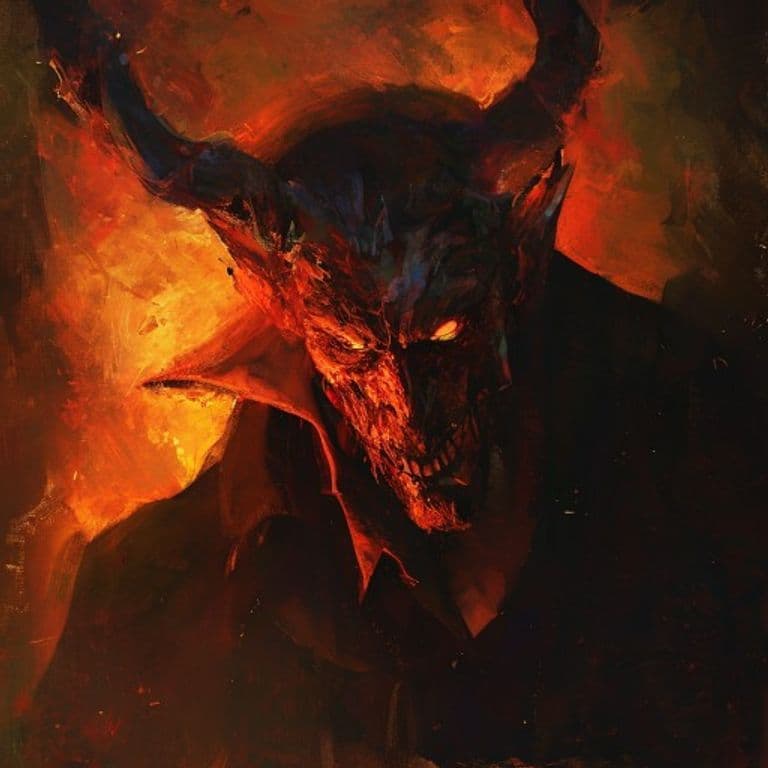 Devil, Infernal Tutor — fantasy monster illustration. Devil, Infernal Tutor is a medium fiend (Challenge Rating 13).
