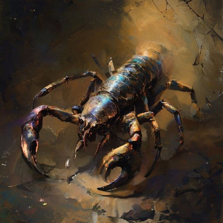 Scorpion — fantasy monster illustration. Scorpion is a tiny beast (Challenge Rating 0).