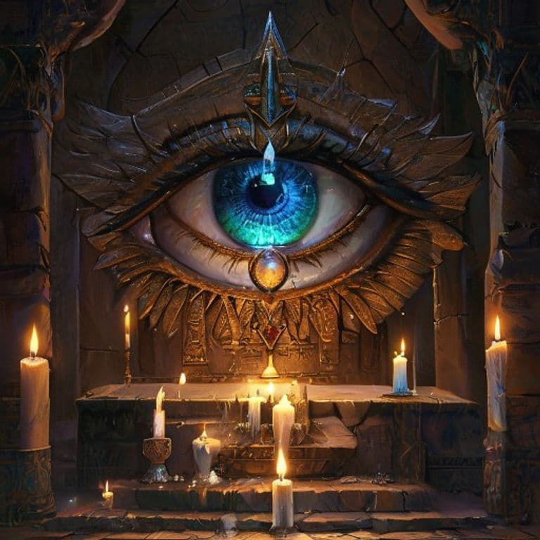 Eye of Horus — fantasy item illustration. Eye of Horus is a magic item (wondrous item) of uncommon rarity.