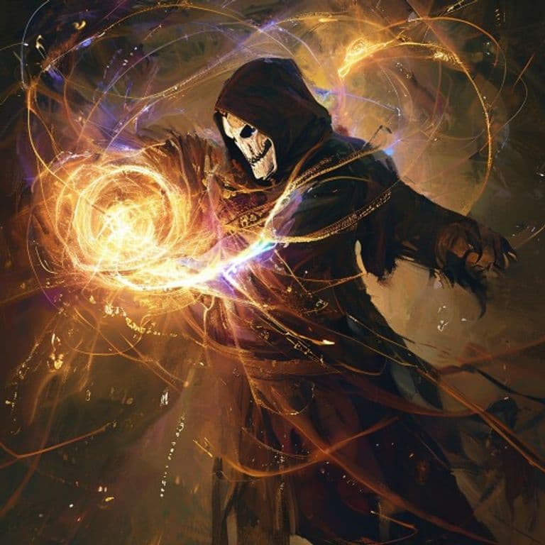 Phantasmal Killer — fantasy spell effect illustration. Phantasmal Killer is a 4th-level illusion available to Wizard.