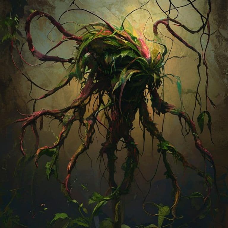 Tendril Puppet — fantasy monster illustration