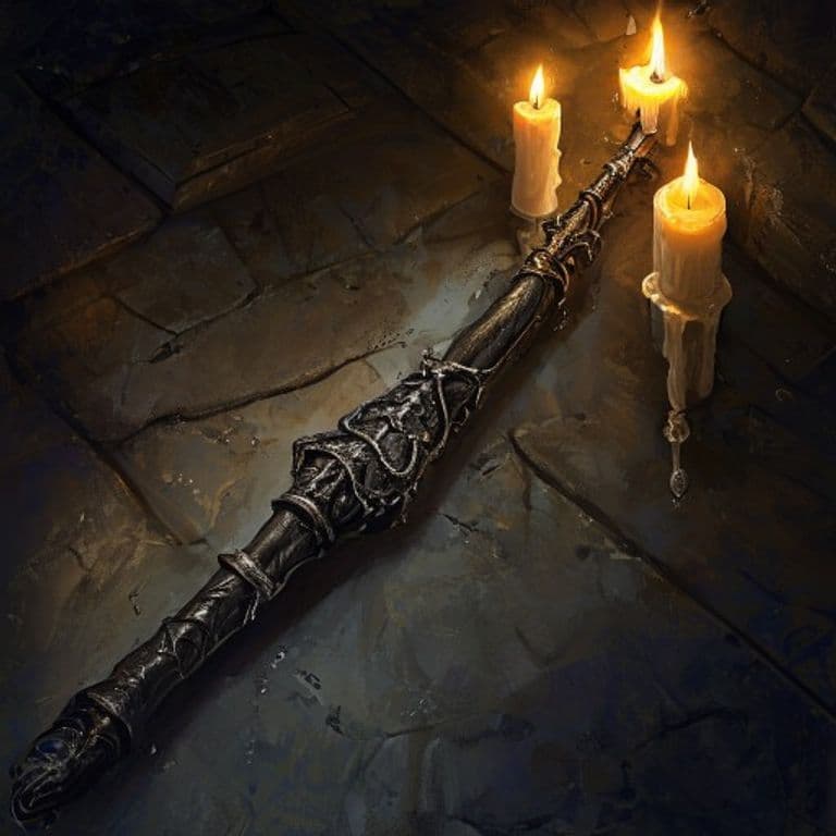 Wand of Tears — fantasy item illustration. Wand of Tears is a magic item (wand) of common rarity.