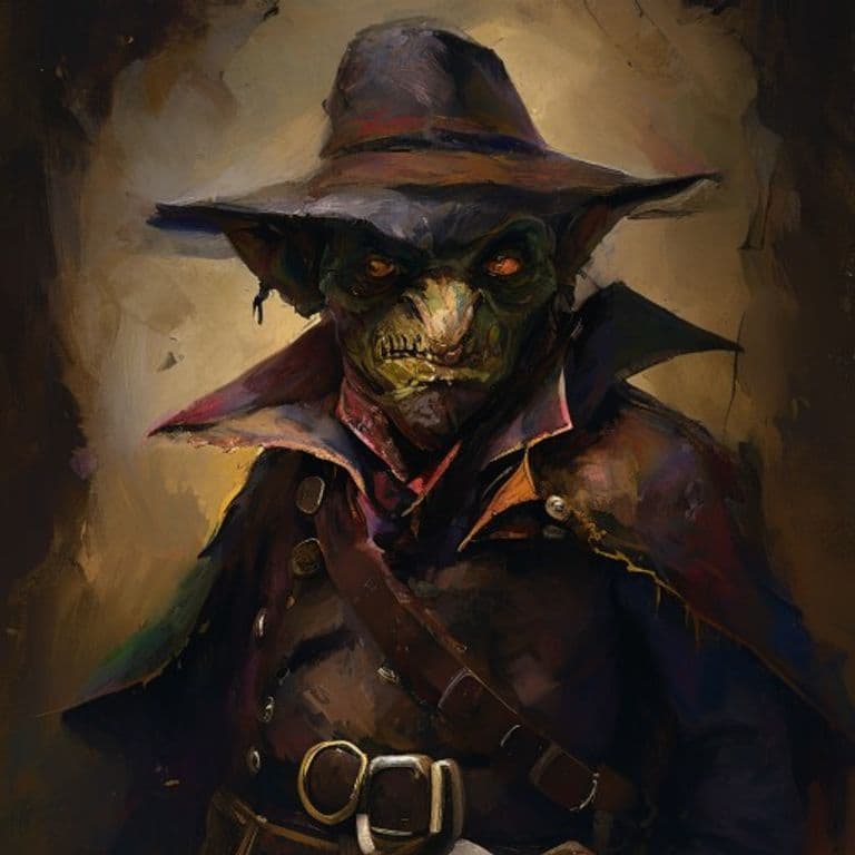 Goblin Musketeer — fantasy monster illustration. Goblin Musketeer is a small humanoid (Challenge Rating 1/2).