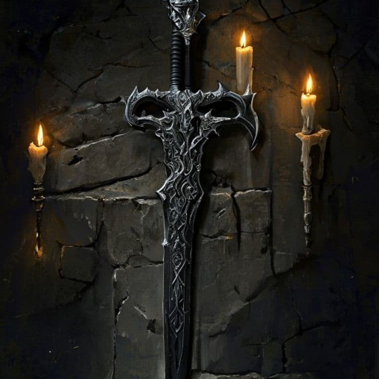 Blackguard's Blade — fantasy item illustration