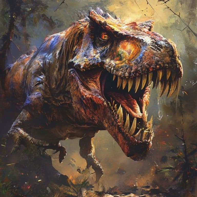 Tyrannosaurus Rex — fantasy monster illustration. Tyrannosaurus Rex is a huge beast (Challenge Rating 8).