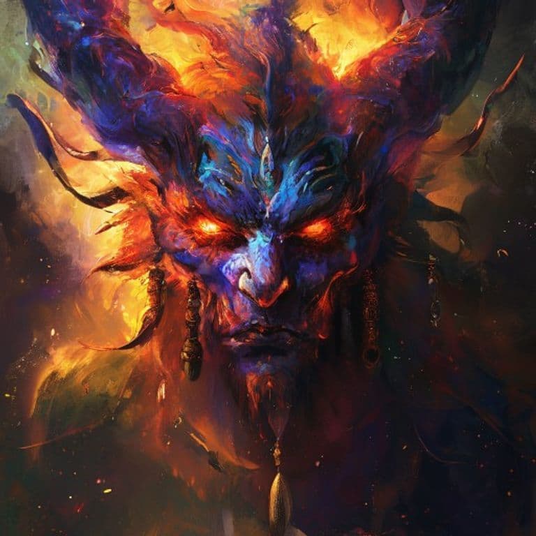 Deva — fantasy monster illustration. Deva is a medium celestial (Challenge Rating 10).