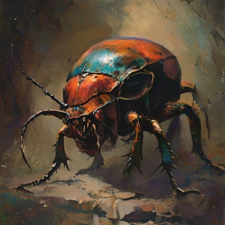 Beetle, Clacker Soldier — fantasy monster illustration