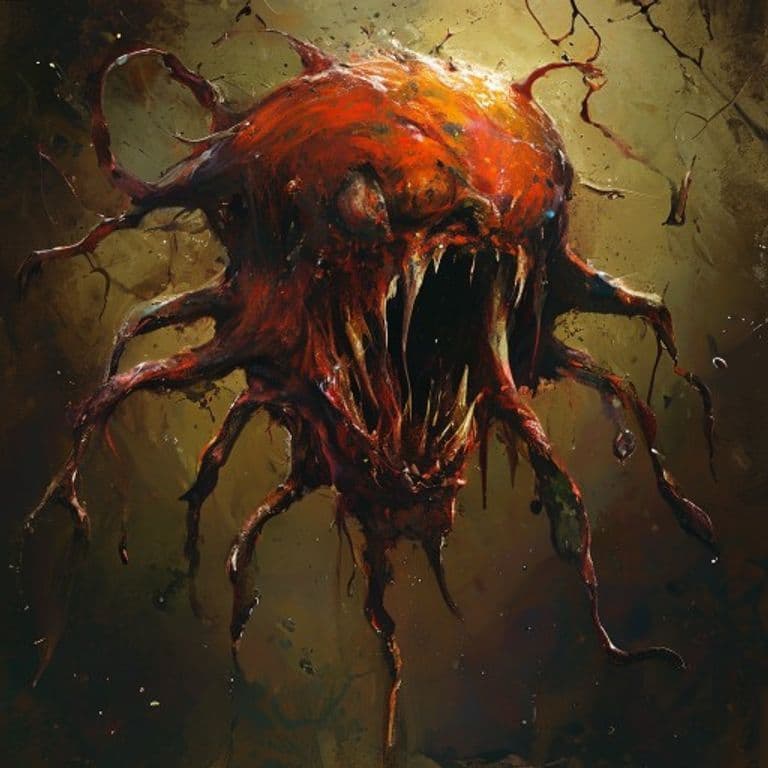Suppurating Ooze — fantasy monster illustration. Suppurating Ooze is a medium ooze (Challenge Rating 1).