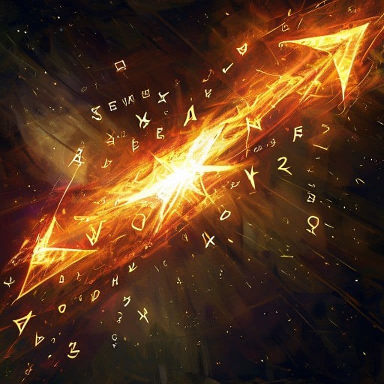 Acid Arrow — fantasy spell effect illustration