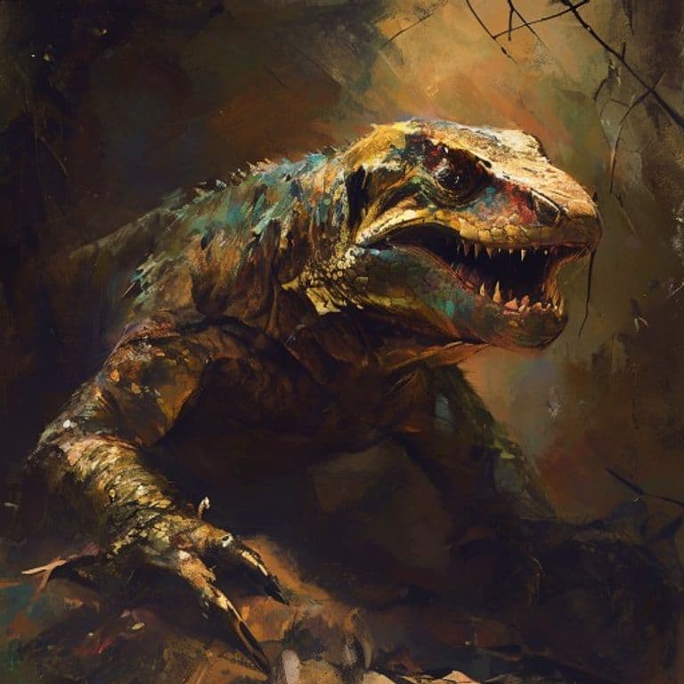 Lizard — fantasy monster illustration. Lizard is a tiny beast (Challenge Rating 0).
