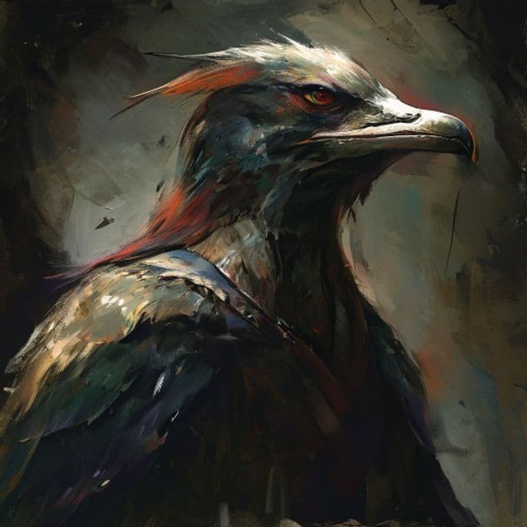 Gullkin — fantasy monster illustration. Gullkin is a medium humanoid (Challenge Rating 1/2).