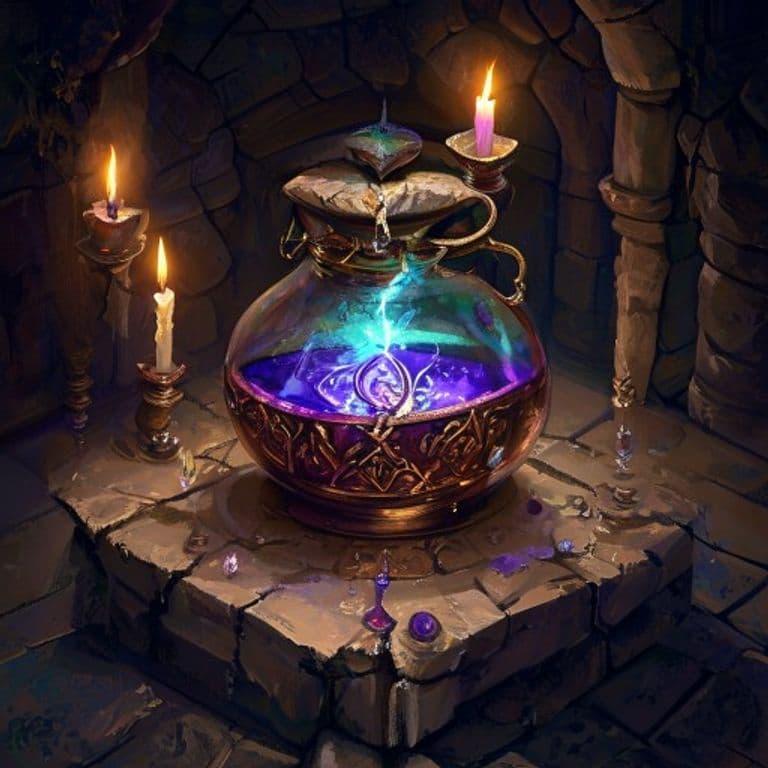 Potion of Infinite Possibilities — fantasy item illustration