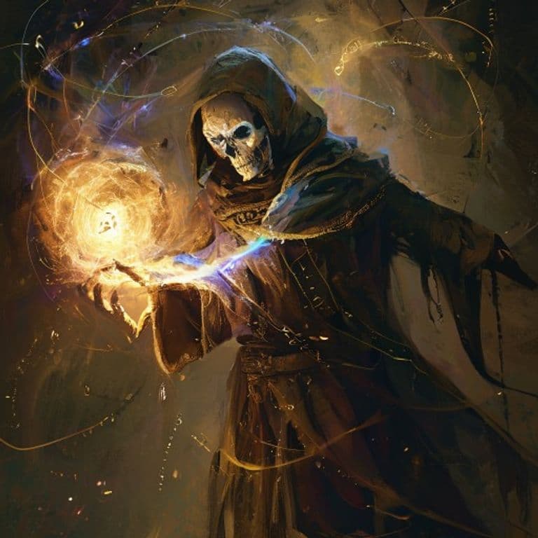 Animate Ghoul — fantasy spell effect illustration